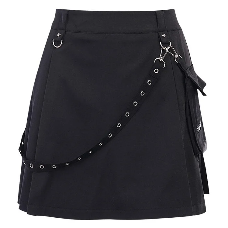 InsDoit Gothic Y2K Sexy Skirt Women Velvet Black Streetwear Harajuku Vintage Lace Skirts Punk Grunge Aesthetic High Waist Skirt