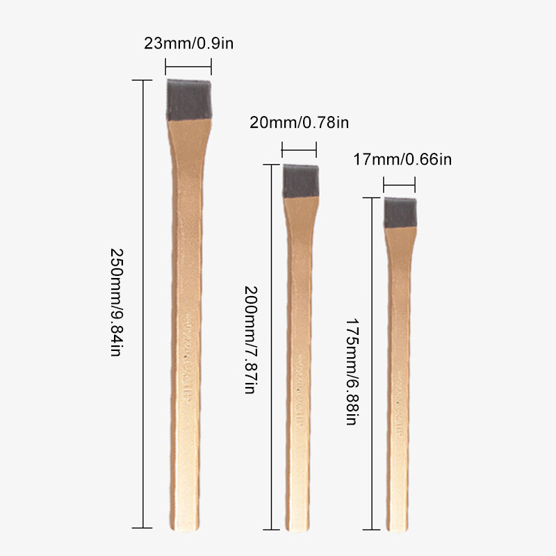 Saker 6-Piece Heavy Duty Cold Chisels Set