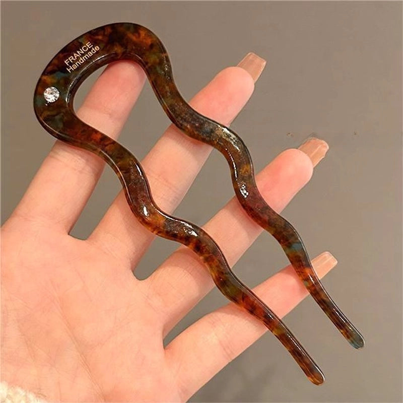 U-shaped Hairpin Women’s High-end Antique Style New Chinese Style Hair Hair Hairpin Headwear Simple Modern Daily Fixed Hairpin