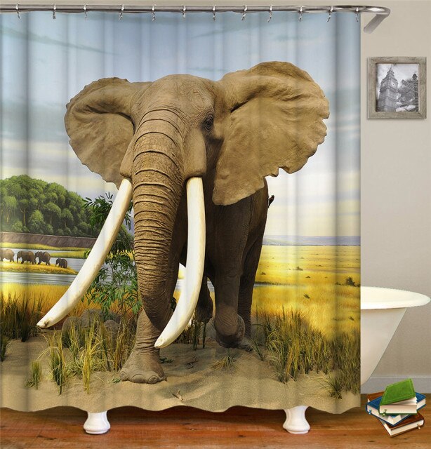 

Shower Curtain – Elephant Animal-180*180cm, 501 Original