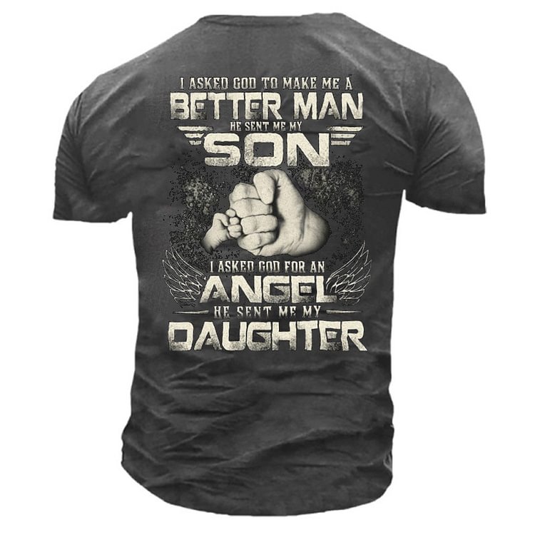 Being A Father Is An Honur Men's Outdoor Tactical Cotton T-Shirt