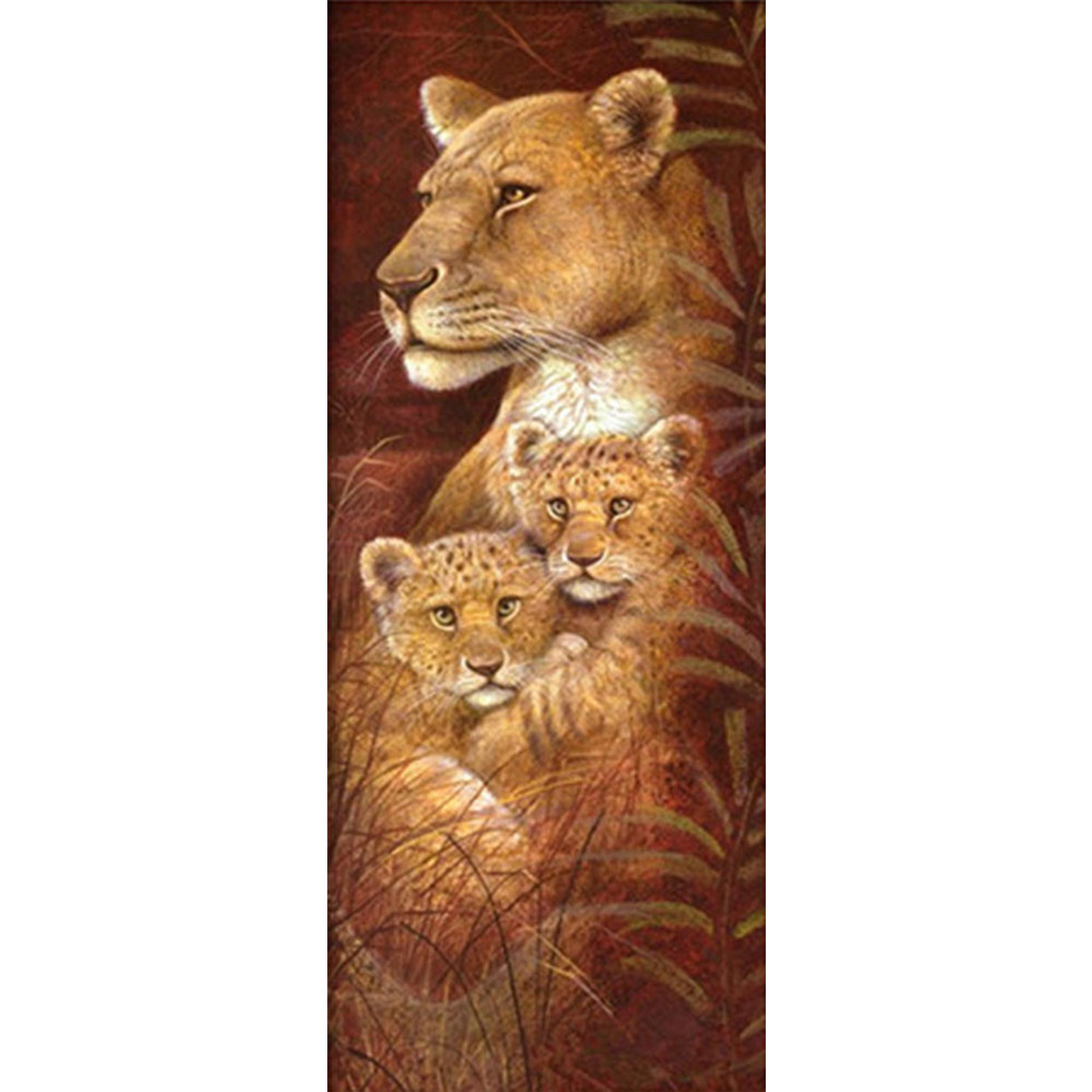 

Lion - Round Drill Diamond Painting - 20*50CM, 501 Original