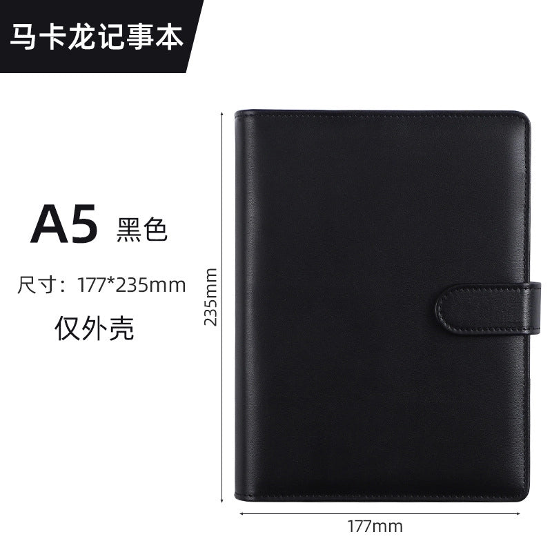 Creative Solid Color Macaron Student Stationery Loose-leaf Notebook