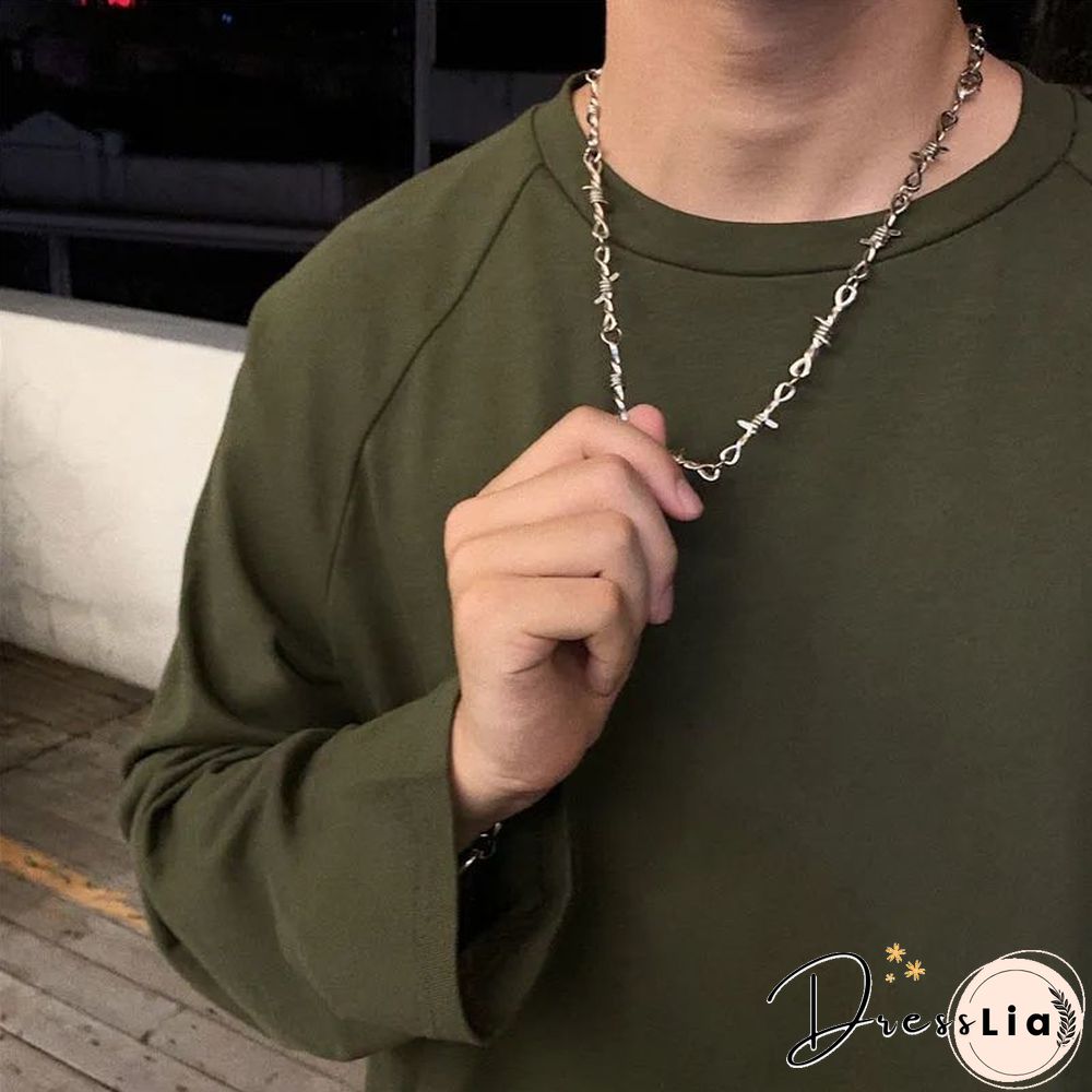 Men's & Women's Fashion Titanium Steel Clavicle Necklace