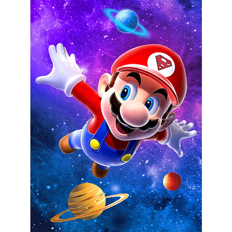 Mario - Full Round - Diamond Painting (30*40cm)-855677.01