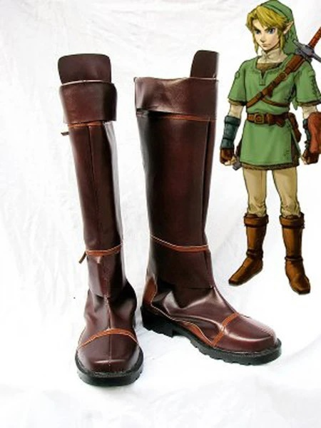 The Legend Of Zelda Cosplay Boots Shoes Brown
