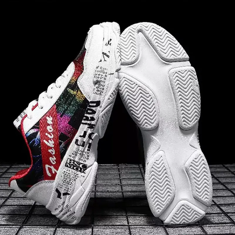 2019 KAMUCC Autumn Vintage Sneakers Men Breathable Mesh Casual Shoes Men Comfortable Fashion Tenis Masculino Adulto Sneakers