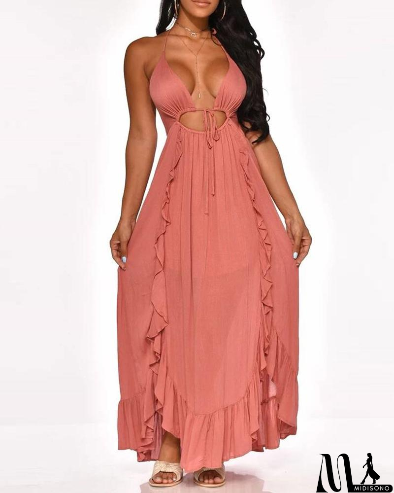 MidiSono - Sling Sexy Sleeveless Dress