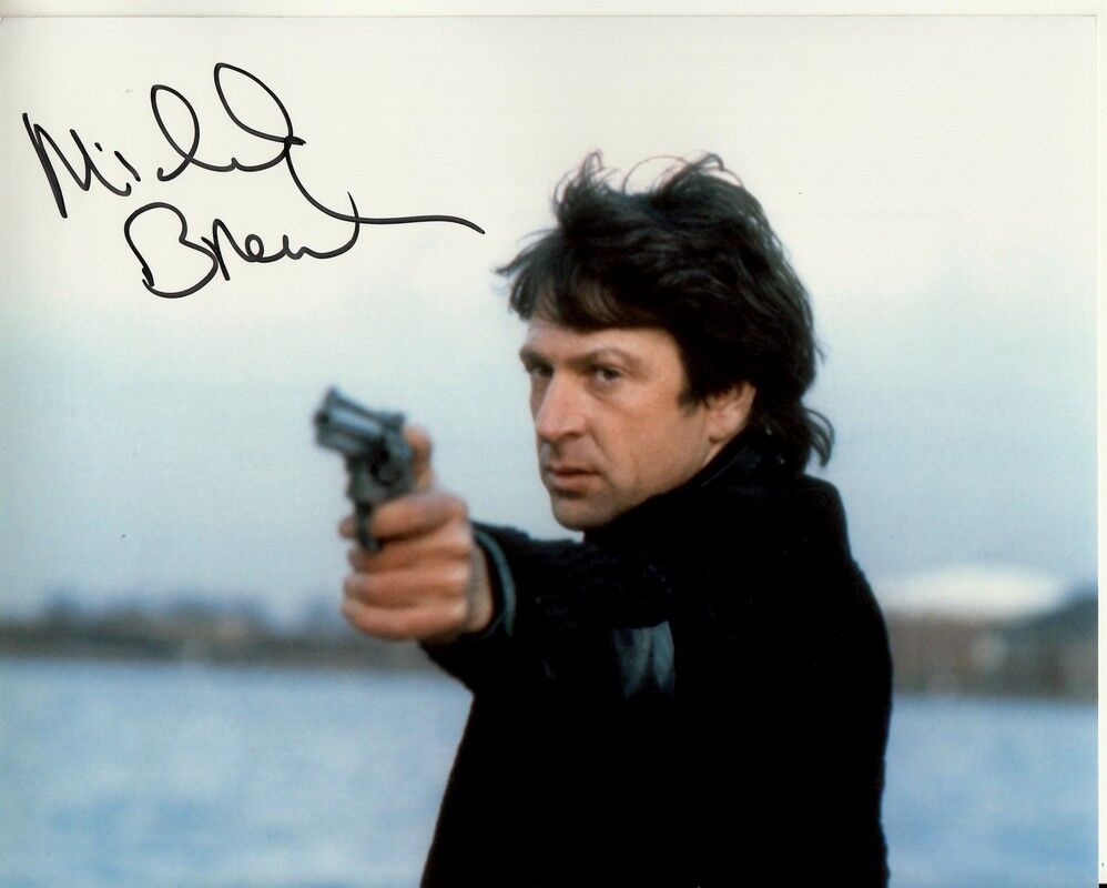 MICHAEL BRANDON hand-signed DEMPSEY & MAKEPEACE 8x10 uacc rd coa CLOSEUP W/ GUN