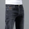  Men's Cotton Stretch High-End Embroidery Jeans