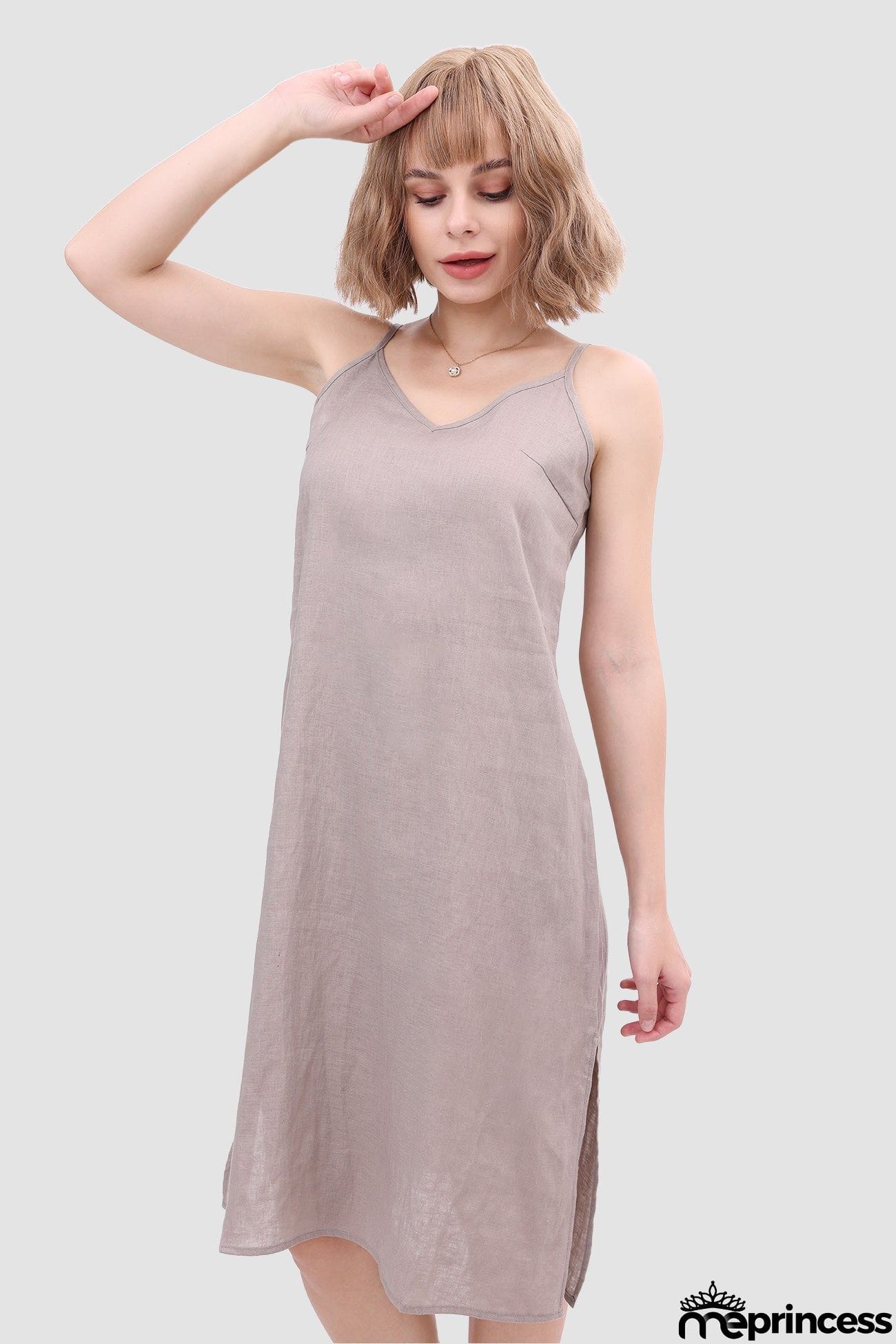 Daisy Linen Slip Dress