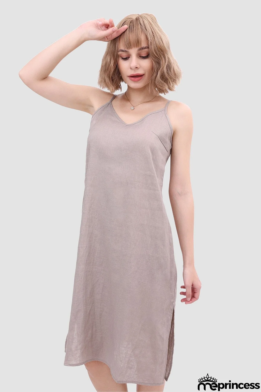 Daisy Linen Slip Dress