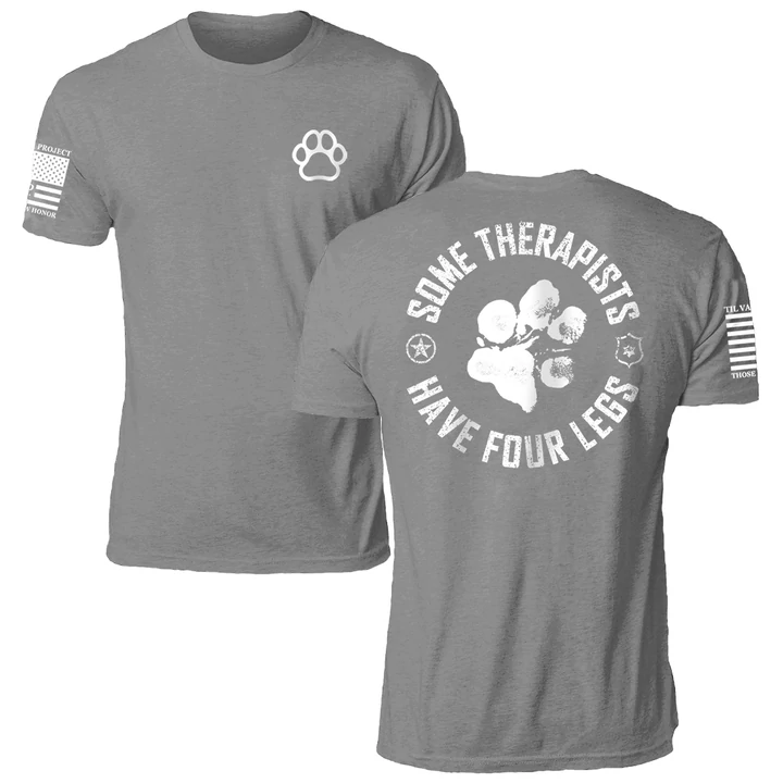 Men's Some Therapists Have Four Legs Printed Outdoor Casual Short Sleeve T-Shirt