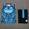 2025/2026 Napoli Pre-match Training Blue Vest+Shorts Football1:1 Thai Quality