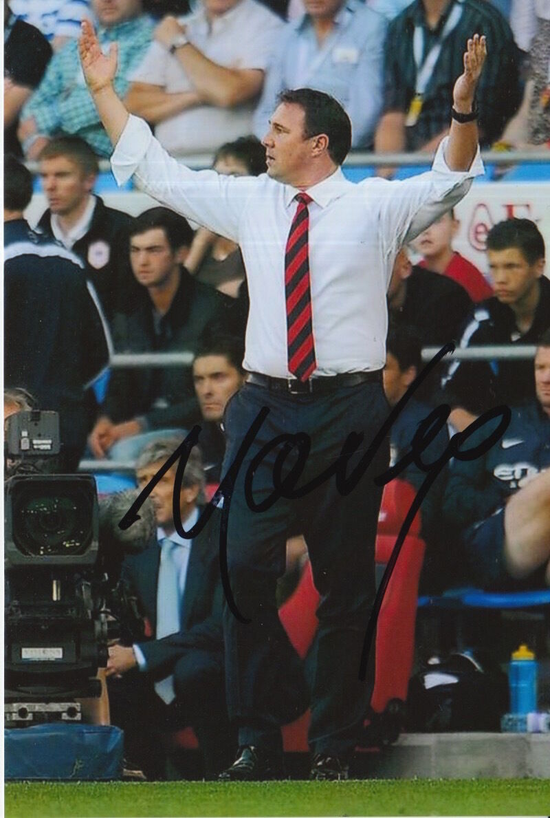 CARDIFF CITY HAND SIGNED MALKY MACKAY 6X4 Photo Poster painting 1.
