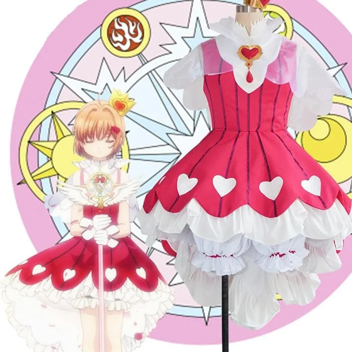 Cardcaptor Sakura Sweet Heart of Rose Cosplay Costume S13054