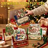 6Pcs DIY Pearl Diamond Painting Christmas Cards, 3D Greeting Card Craft Kits with Resin Pearls, Handmade Holiday Cards for Adults, Christmas Gifts & Decorations
