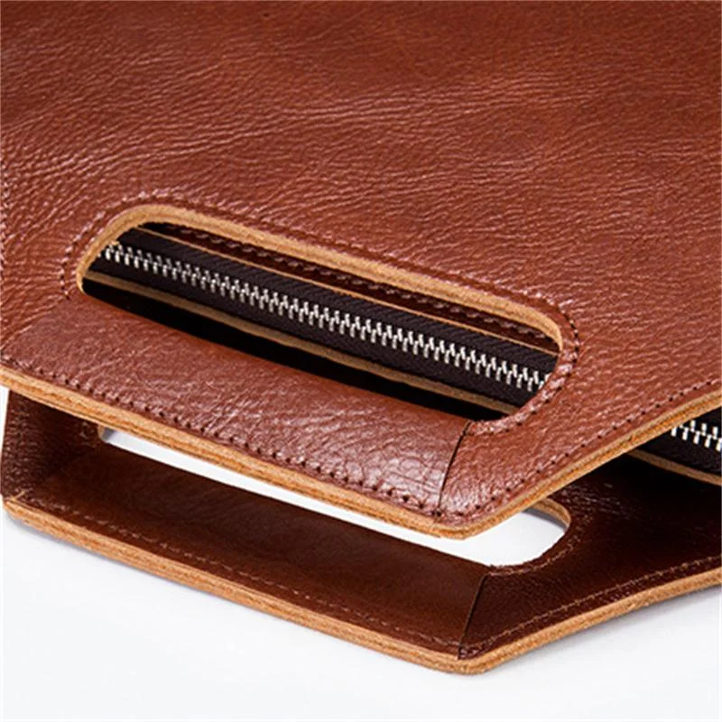 Men's High Quality Casual Clutch Genuine Leather Business Crossbody Bag