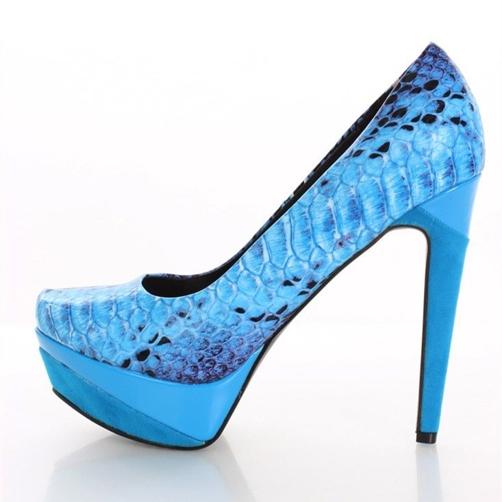 Ariel Platform Heels Mermaid Pumps for Halloween US Size 3-15 |FSJ Shoes