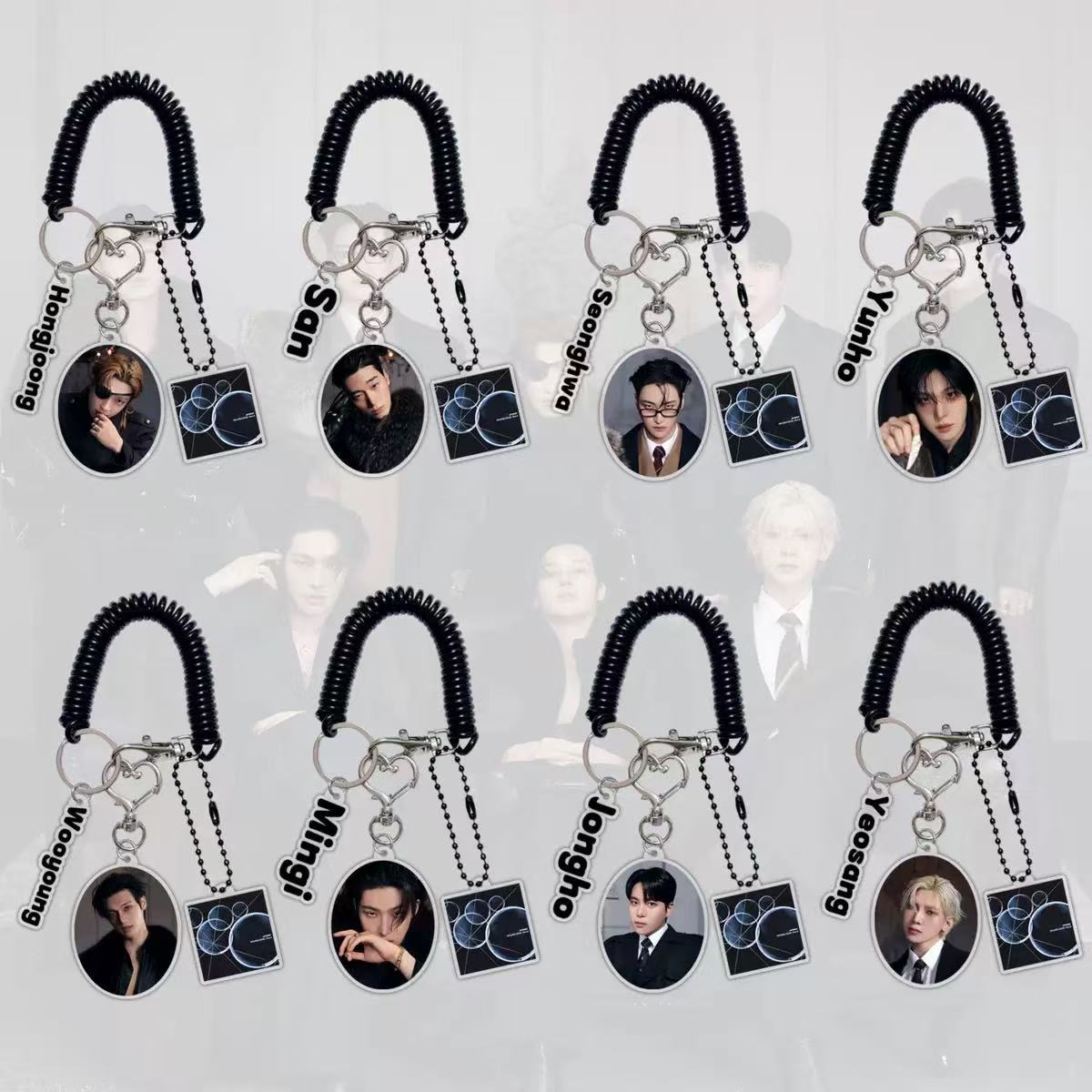 Ateez Golden Hour Part 4 Members Album Keychain