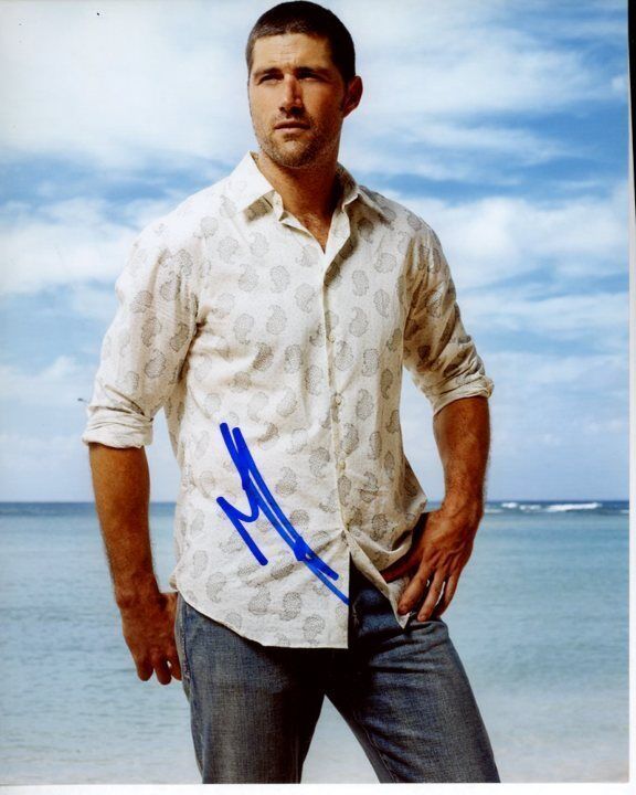 MATTHEW FOX Signed Autographed LOST JACK SHEPHERD Photo Poster painting