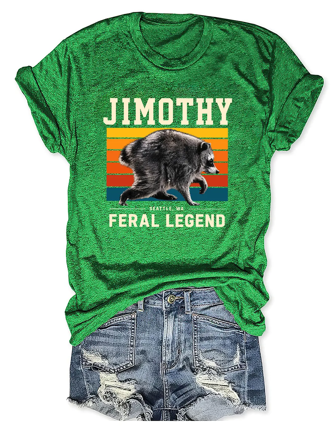 Jimothy Feral Legend Raccoon T-shirt
