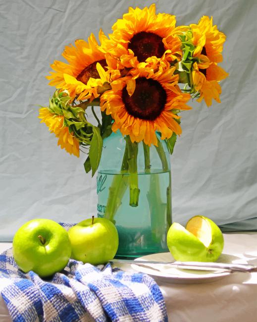 

Still Life Sunflowers – Paint By Numbers - 40*50CM, 501 Original