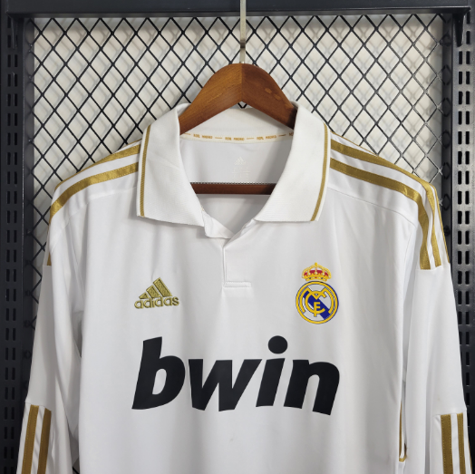 Retro 2011/2012 Real Madrid Home Long Sleeve Football Shirt Thai Quality