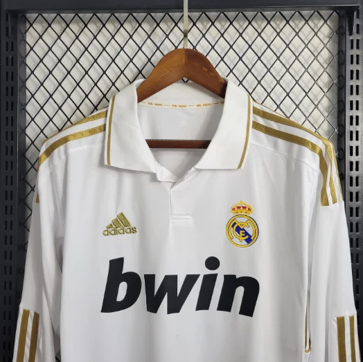 Retro 2011/2012 Real Madrid Home Long Sleeve Football Shirt Thai Quality