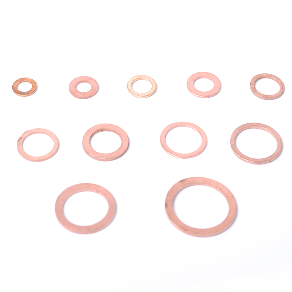 

280pcs Copper Washers Set Sump Plug Oil Sealing Flat Ring Hardware Tools, 501 Original