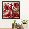 Elegante Dame - speziell geformte Diamond Painting - 30*30cm