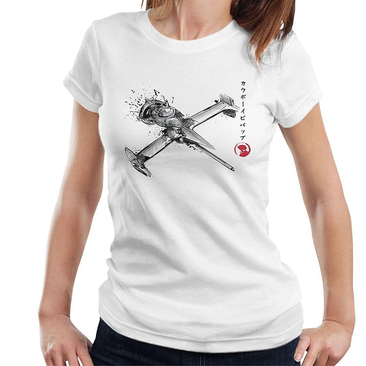 Cowboy Bebop Mono Racer Sumi E Women's T-Shirt