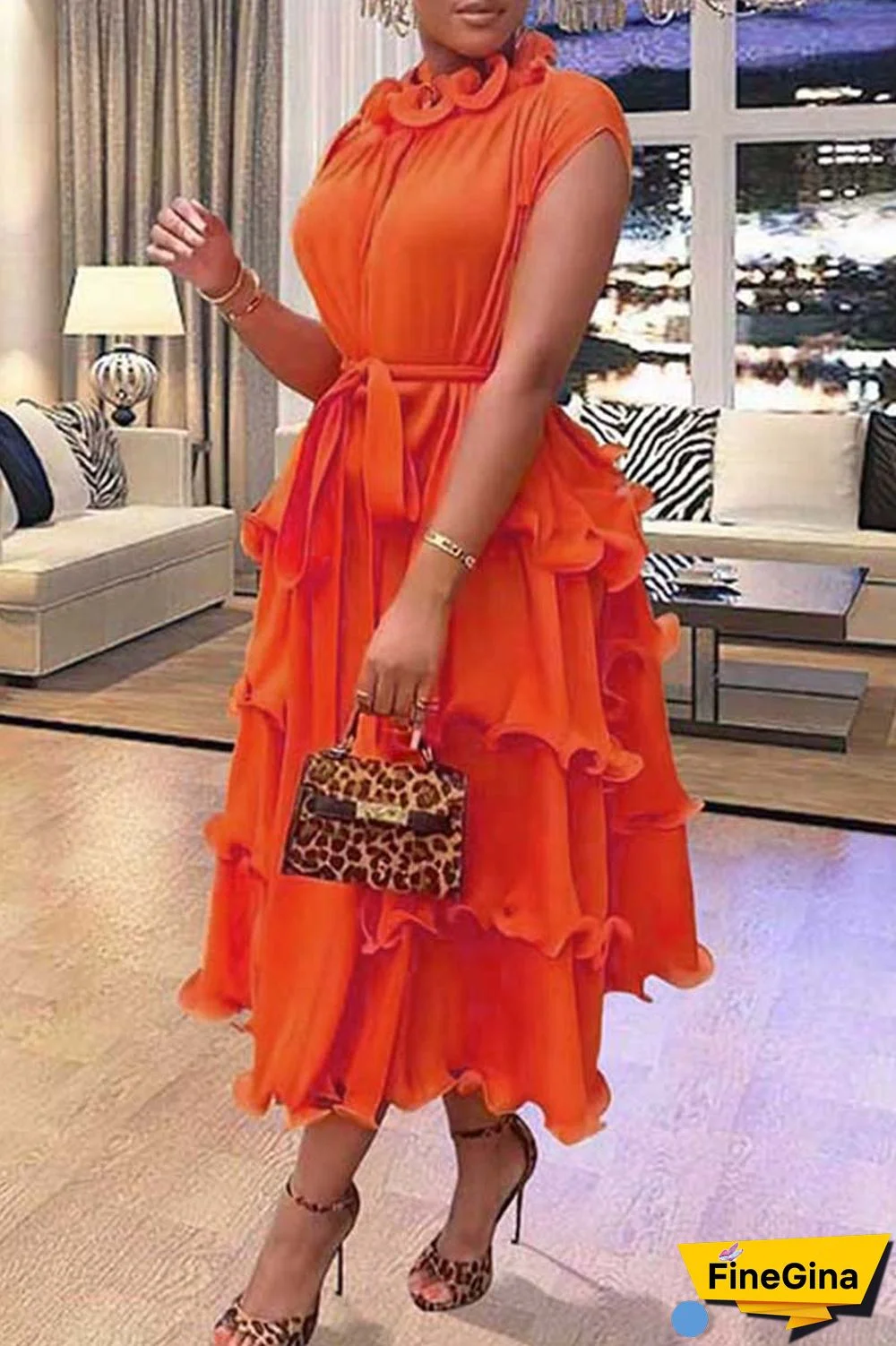Red Casual Solid Patchwork O Neck Short Sleeve Dress Dresses