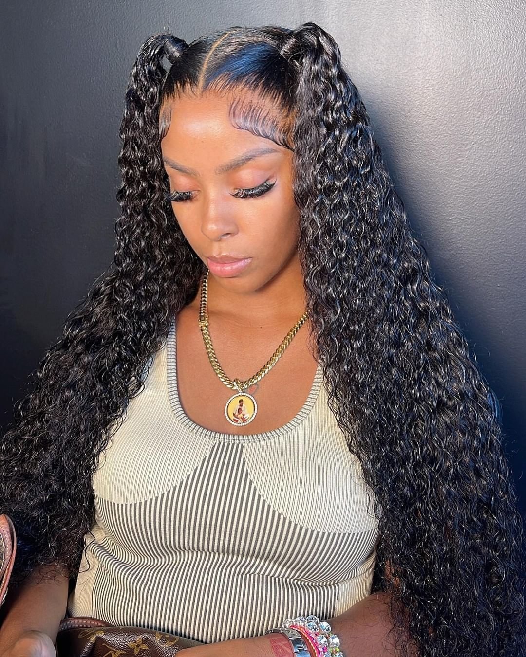 Water Wave Lace Front Wig 4x4 Closure Lace Front Human Hair Wigs For Black Women HD Wet And Wavy 32 34 inches 13x4 Frontal Wig US Mall Lifes