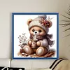 Cute Bear-11CT Stamped Cross Stitch 45*45cm/17.72*17.72in