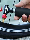 Bicycle CO2 Valve Head Kit with Foam Sleeve M&A Valves Adapter for Cycling