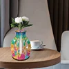 uk.everydayedeals DIY Diamond Painting Flower Vase Wood Ornaments - Ribbon