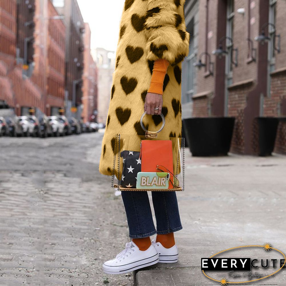 Elegant Lapel Long Sleeve Overcoat