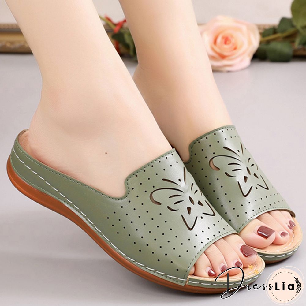 New Shoes Sandals Women Outdoor Walking Shoes Retro Ladies Shoes Slip On Women Shoe Slipper Female Zapatillas Muje Footwear