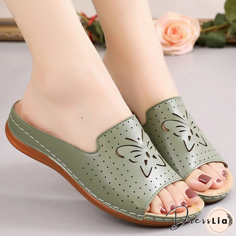 New Shoes Sandals Women Outdoor Walking Shoes Retro Ladies Shoes Slip On Women Shoe Slipper Female Zapatillas Muje Footwear