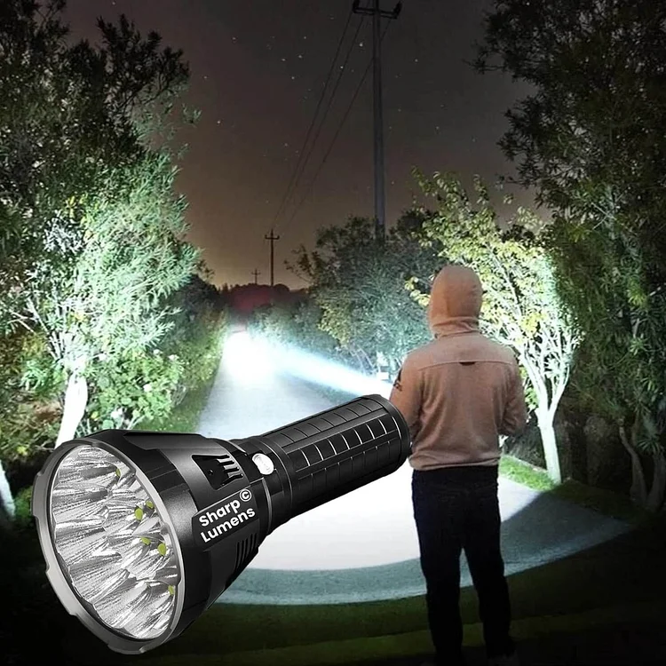 Outdoor patrol searchlight flashlight