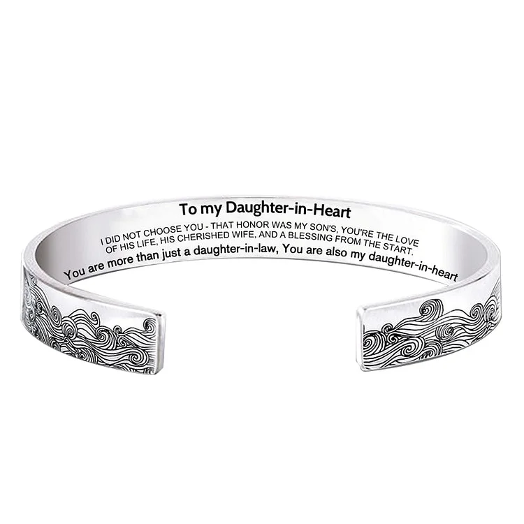 For Daughter-in-law -  You are also my daughter-in-heart Wave Bracelet
