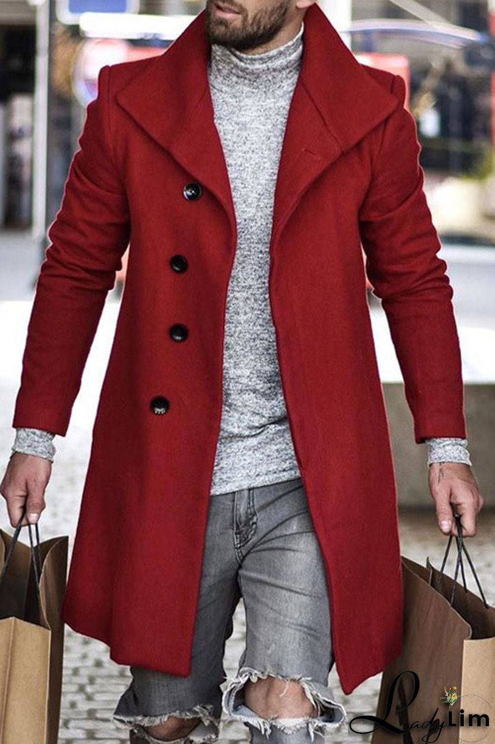 Black Fashion Casual Solid Cardigan Turndown Collar Outerwear