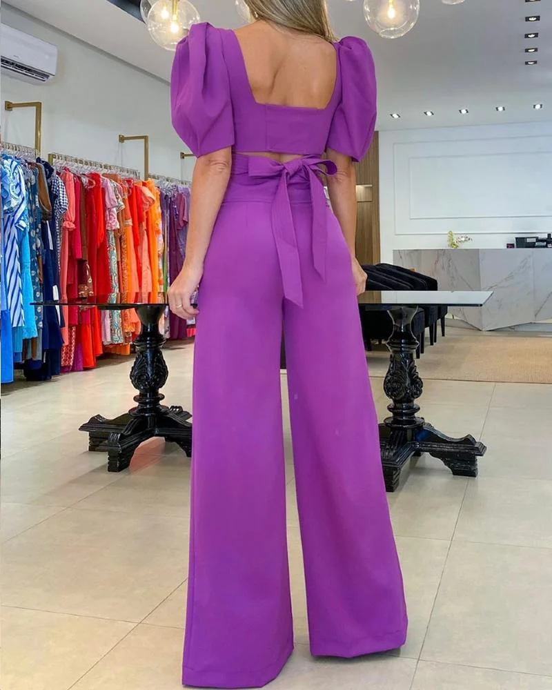 Simple Fashion Solid Color Leisure Suit