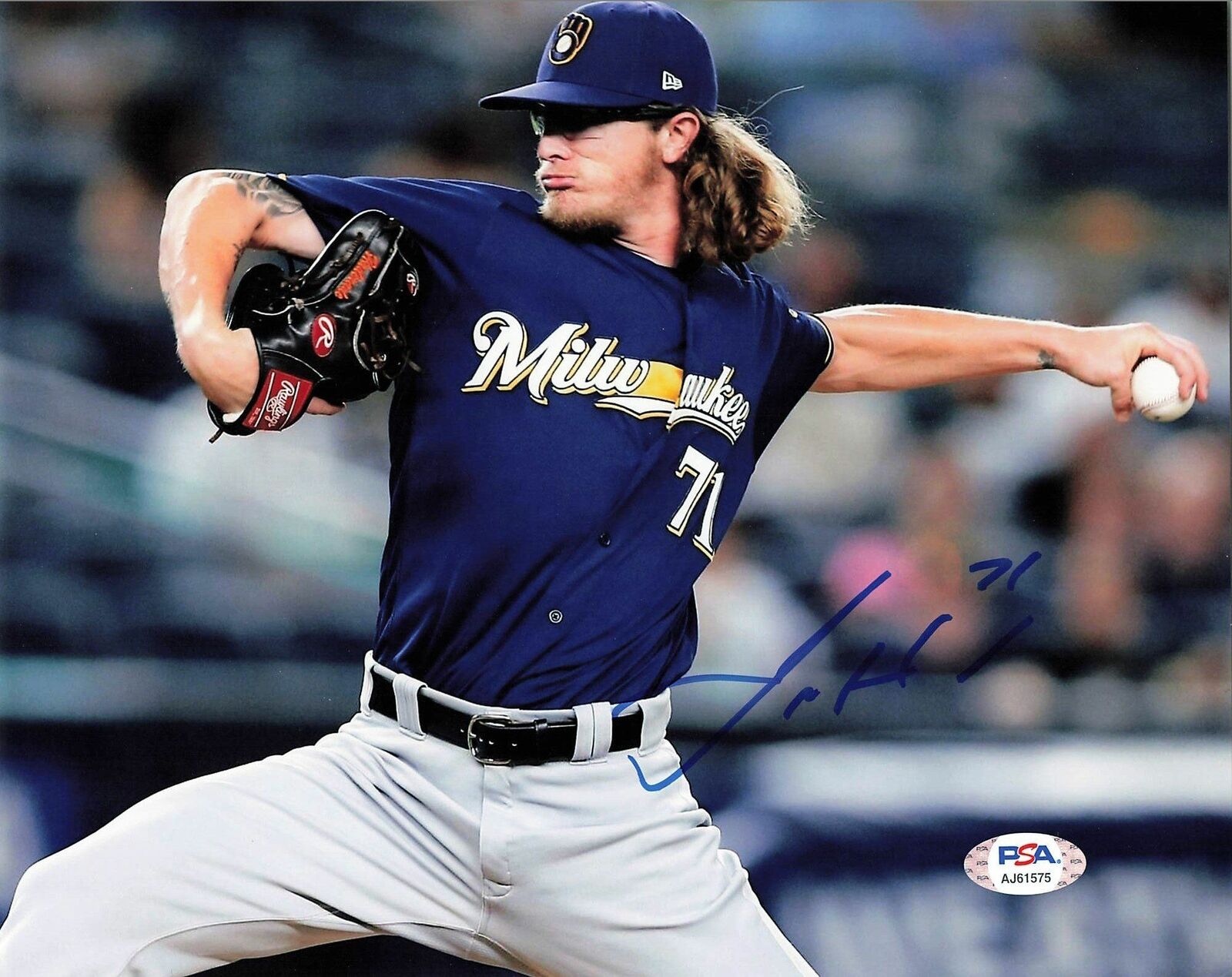Josh Hader signed 8x10 Photo Poster painting PSA/DNA Milwaukee Brewers Autographed