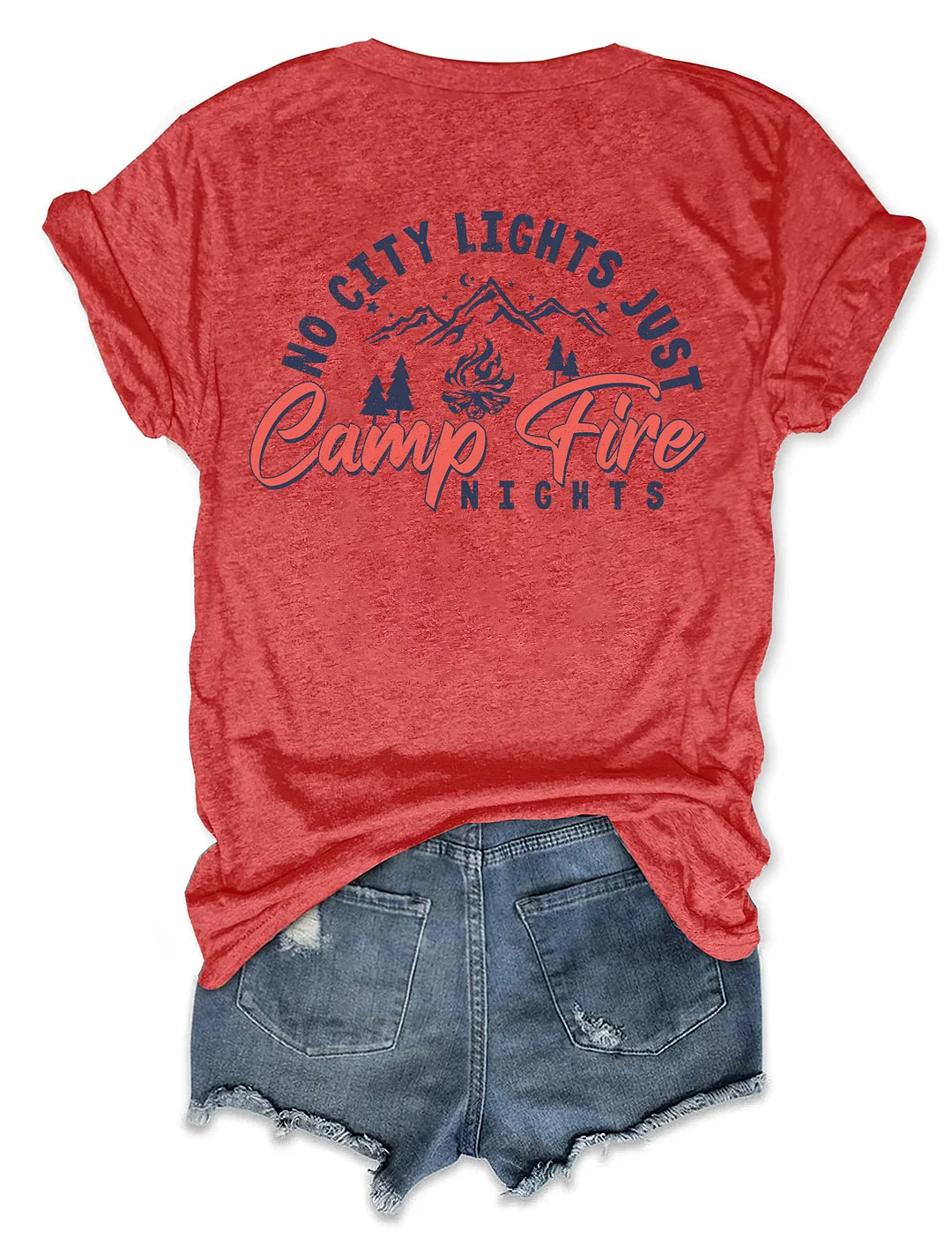 No City Lights Just Campfire Nights T-shirt