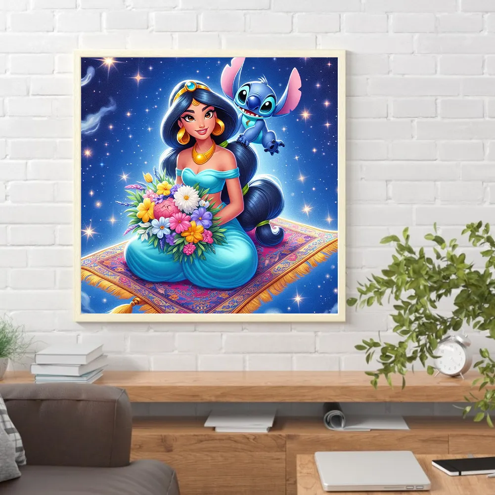 Diamond Painting - Full Round Drill - Princess Jasmine Stitch(Canvas|40*40cm)