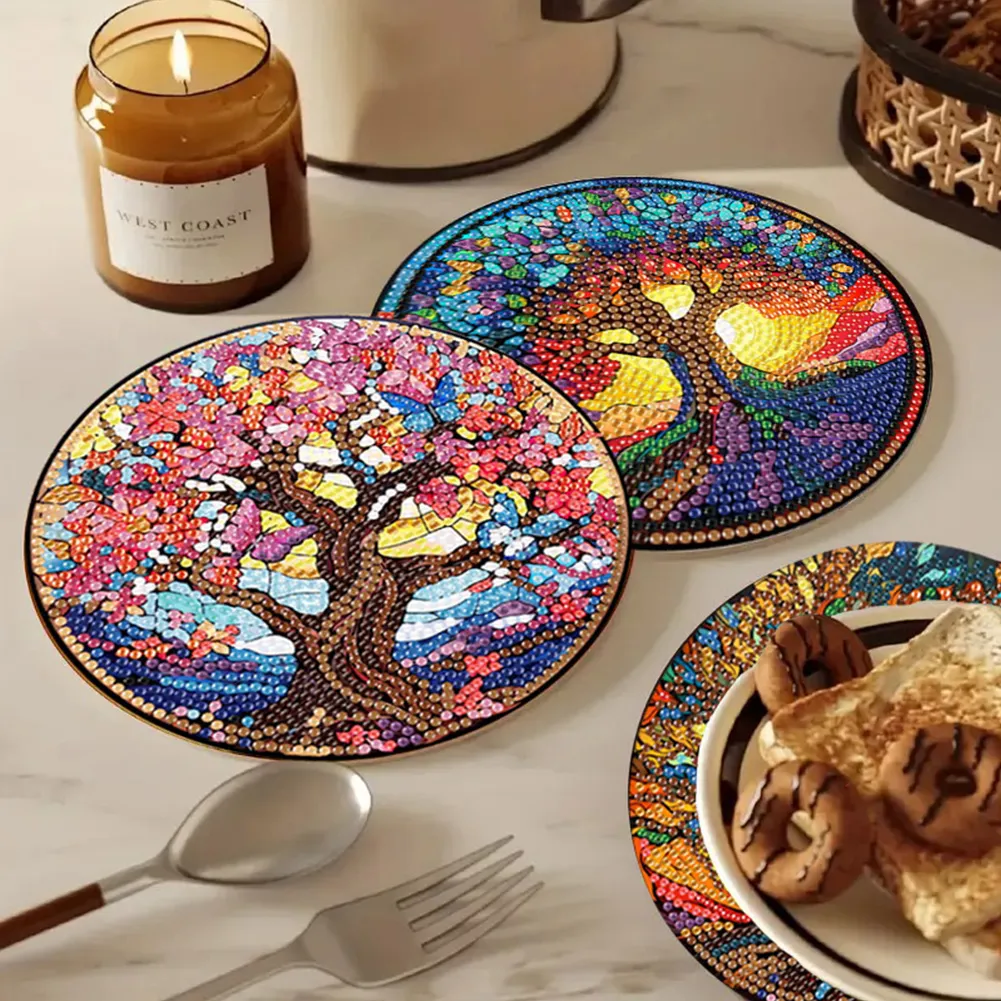 DIY Diamond Dot Kits Tree Of Life Diamond Crafts Projects for Beginners