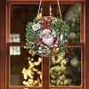Diamond Painting Acrylic Santa Claus Pendant Kits for Home Wall Decor