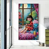 (40*70cm)DIY Full Round Drill Diamond Painting-Girl